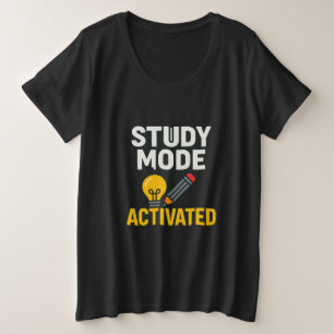 Camiseta Modo de Estudo Ativado • Aluno e Professor