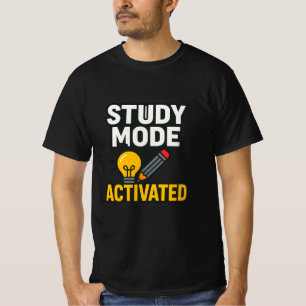 Camiseta Modo de Estudo Ativado • Aluno e Professor