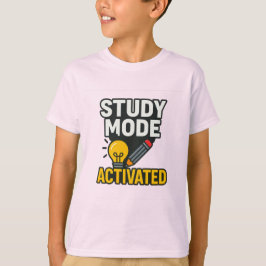 Camiseta Modo de Estudo Ativado ・ Estudante e Professor