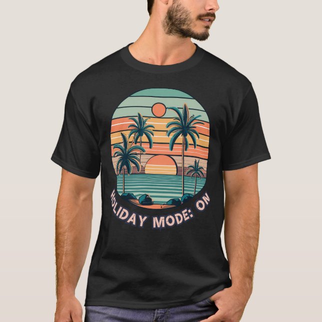 Camiseta Modo de Férias Ativado (Frente)