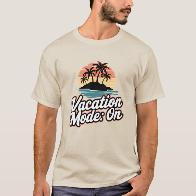 Camiseta Modo de Férias: Ativado (Frente)
