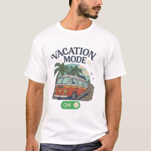 Camiseta Modo de Férias Ativado - Árvore de Palma G da Câme