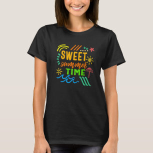 Camiseta Modo de Férias da Família Horária de Verão Sweet B