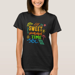 Camiseta Modo de Férias da Família Horária de Verão Sweet B