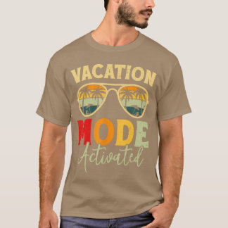 Camiseta Modo de Férias de Cruzeiro Funny Ativado para Wom