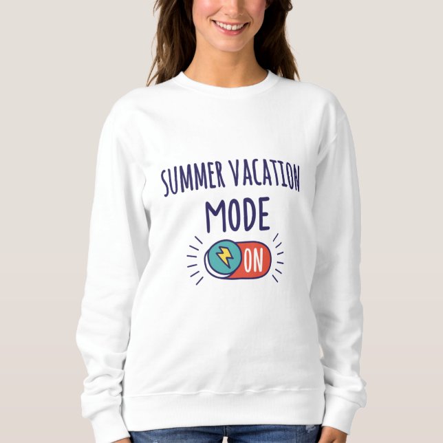 Camiseta Modo de Férias de Verão Ativado (Frente)
