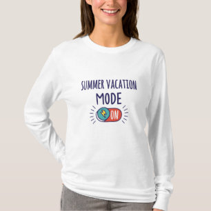 Camiseta Modo de Férias de Verão Ativado