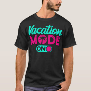 Camiseta Modo de Férias Férias de Verão