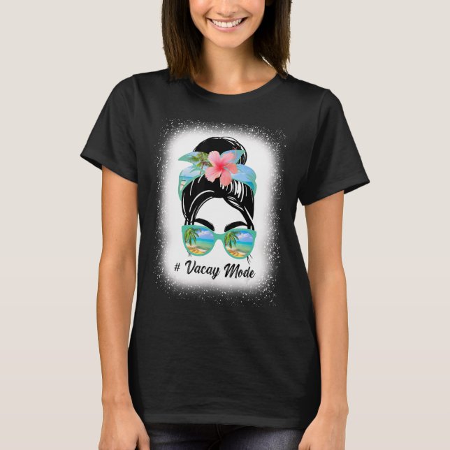 Camiseta Modo de Férias Manchas com Flor de Hibiscus 1 (Frente)