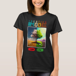 Camiseta Modo De Férias No Modo De Férias Fora Do Modo De F