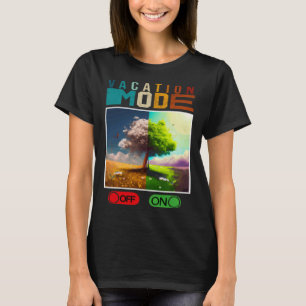 Camiseta Modo De Férias No Modo De Férias Fora Do Modo De F