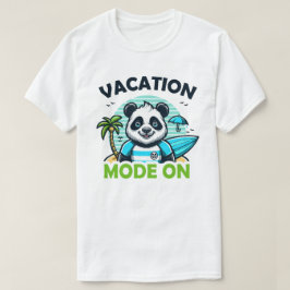 Camiseta Modo de Férias Panda Ativado
