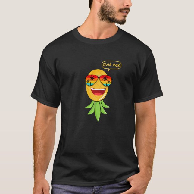 Camiseta Modo de festa invertido Ananás ananás (Frente)