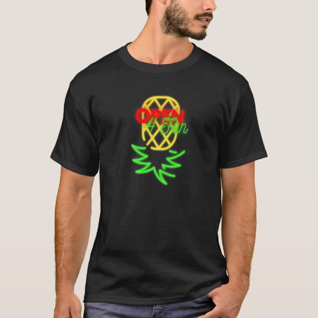 Camiseta Modo de festa invertido Ananás ananás (Frente)