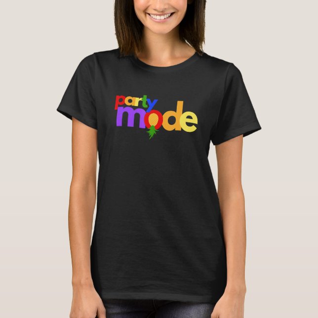Camiseta Modo de festa invertido Ananás ananás (Frente)