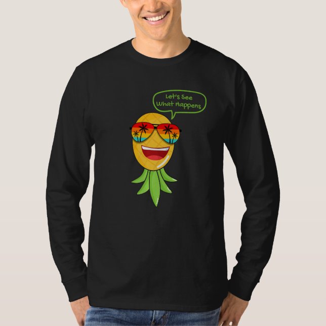 Camiseta Modo de festa invertido Ananás ananás (Frente)