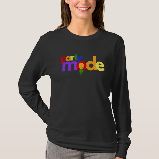 Camiseta Modo de festa invertido Ananás ananás (Frente)