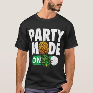 Camiseta Modo de festa Na ponta de cabeça do ananás