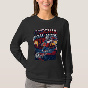 Camiseta Modo de Gol da República Tcheca Esqueleto Striker 