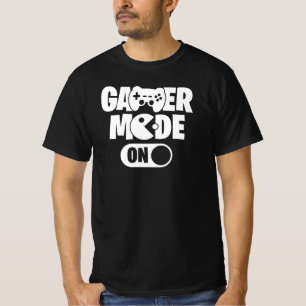 Camiseta Modo de Jogador Ativado Citação Divertida de Jogad