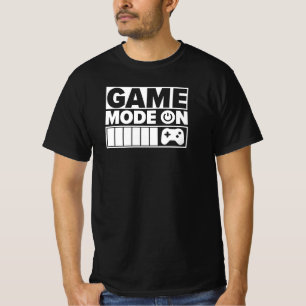 Camiseta Modo de Jogador Ativado Citação Divertida de Jogad