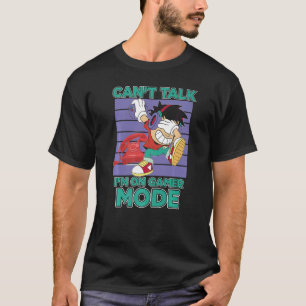 Camiseta Modo de jogador ocupado, console de jogos legal, p