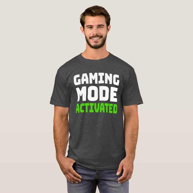Camiseta Modo de jogo ativado (Frente Completa)