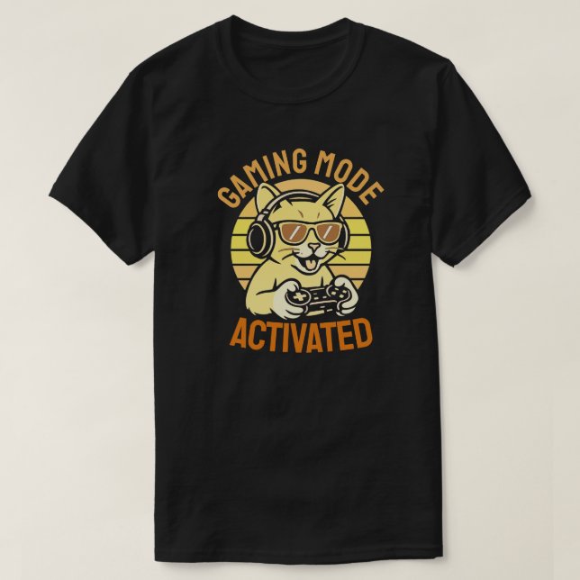 Camiseta Modo de Jogo Ativado (Frente do Design)