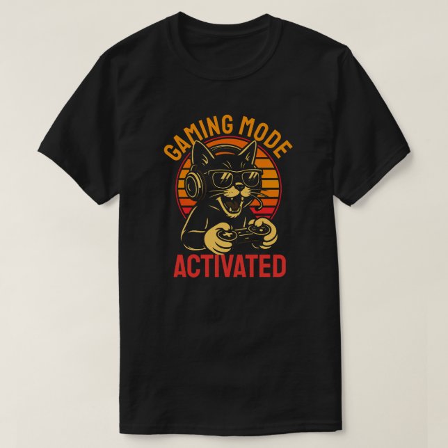 Camiseta Modo de Jogo Ativado (Frente do Design)