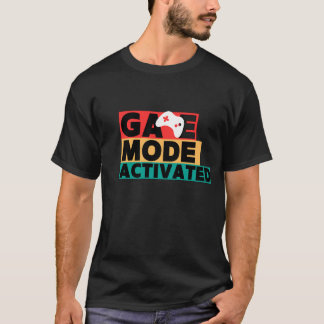Camiseta Modo de Jogo Ativado Arte de Controle de Jogo