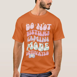 Camiseta Modo de Jogo Não Perturbe Ativado menino
