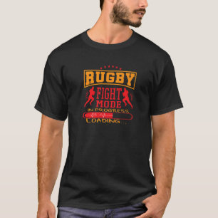Camiseta Modo De Luta De Rugby Em Carga Em Curso De Rugby