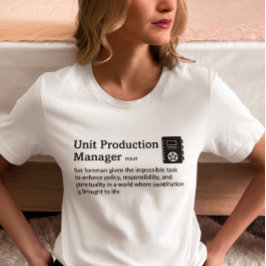 Camiseta Modo de luz de definição do Production Manager - F