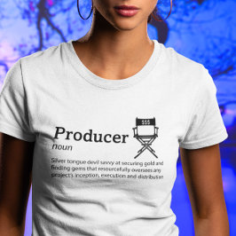 Camiseta Modo de Luz de Definição do Produtor - Cineasta