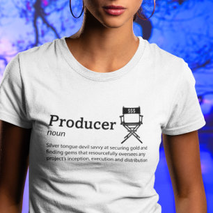 Camiseta Modo de Luz de Definição do Produtor - Cineasta