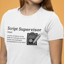Camiseta Modo de Luz de Definição do Supervisor de Script -