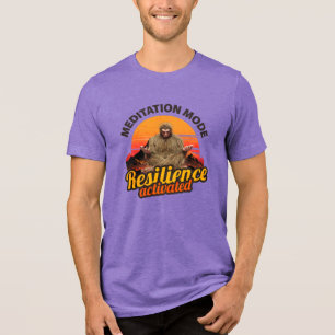 Camiseta Modo de Meditação: Resistência Ativada Pé-Grande