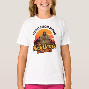 Camiseta Modo de Meditação: Resistência Ativada Pé-Grande