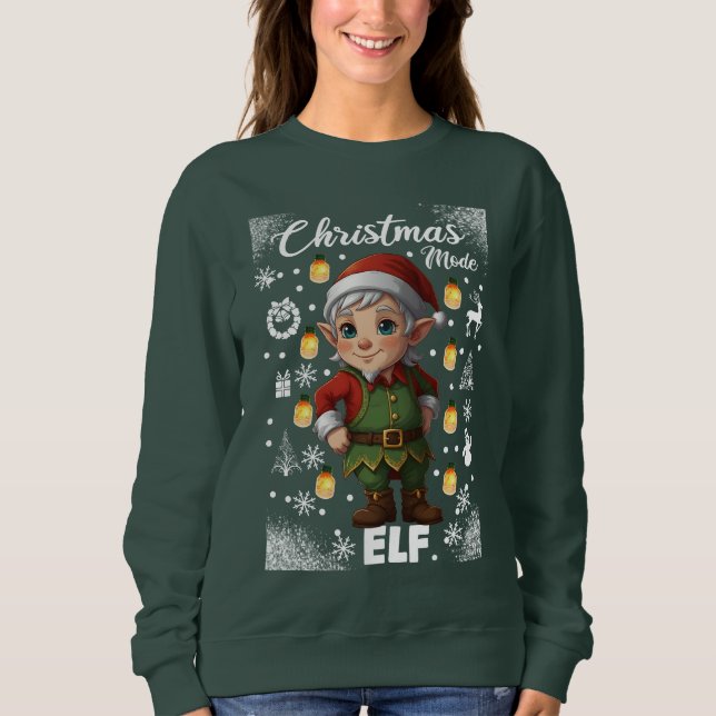 Camiseta Modo de Natal Elf (Frente)