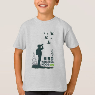 Camiseta Modo de Observação de Pássaros: Ativado