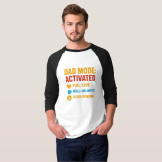 Camiseta Modo de pai ativado Presente de Dia de os pais eng