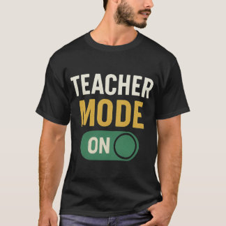 Camiseta Modo de professor em Engraçado de volta à escola