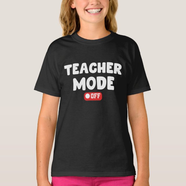 Camiseta Modo de Professora do Trendy Desing , Ditos Engraç (Frente)