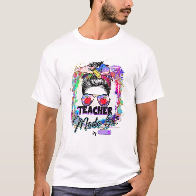 Camiseta Modo De Professora No Cabelo De Arma Mensageiro (Frente)