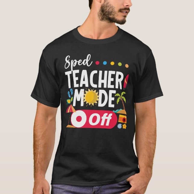 Camiseta Modo De Professora Sped Off No Último Dia De Verão (Frente)