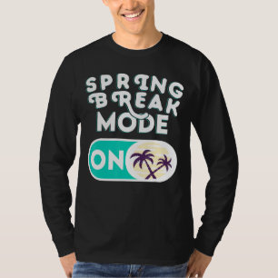 Camiseta Modo de Quebra de Primavera no Relaxamento da Palm