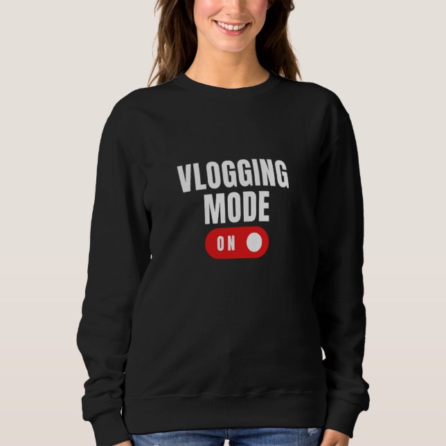 Camiseta MODO DE REGISTRO NO Funny Content Creator Vlog Soc (Frente)