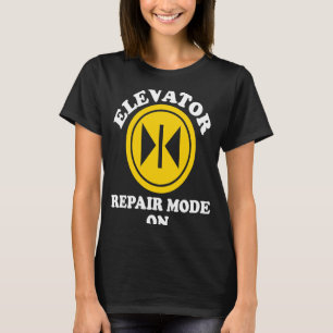 Camiseta Modo de Reparo Mecânico Elevador Ligado