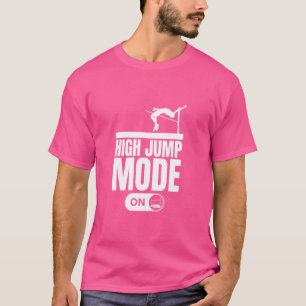 Camiseta Modo de Salto Alto no Jumper Alto Engraçado