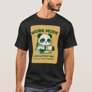 Camiseta Modo de Trabalho Bateria Baixa Panda – Burnout Div